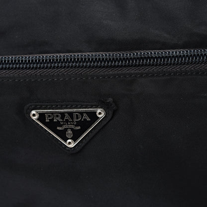 Prada Nylon Flat Messenger Bag Black 11 of 14