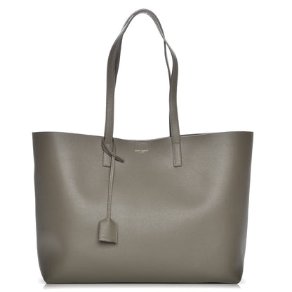 Saint Laurent Calfskin Large Shopping Tote Kaki Militaire 1 of 8