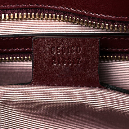 Gucci Vitello Palmellato Lux Large Arli Top Handle Bag Vintage Bordeaux 7 of 11