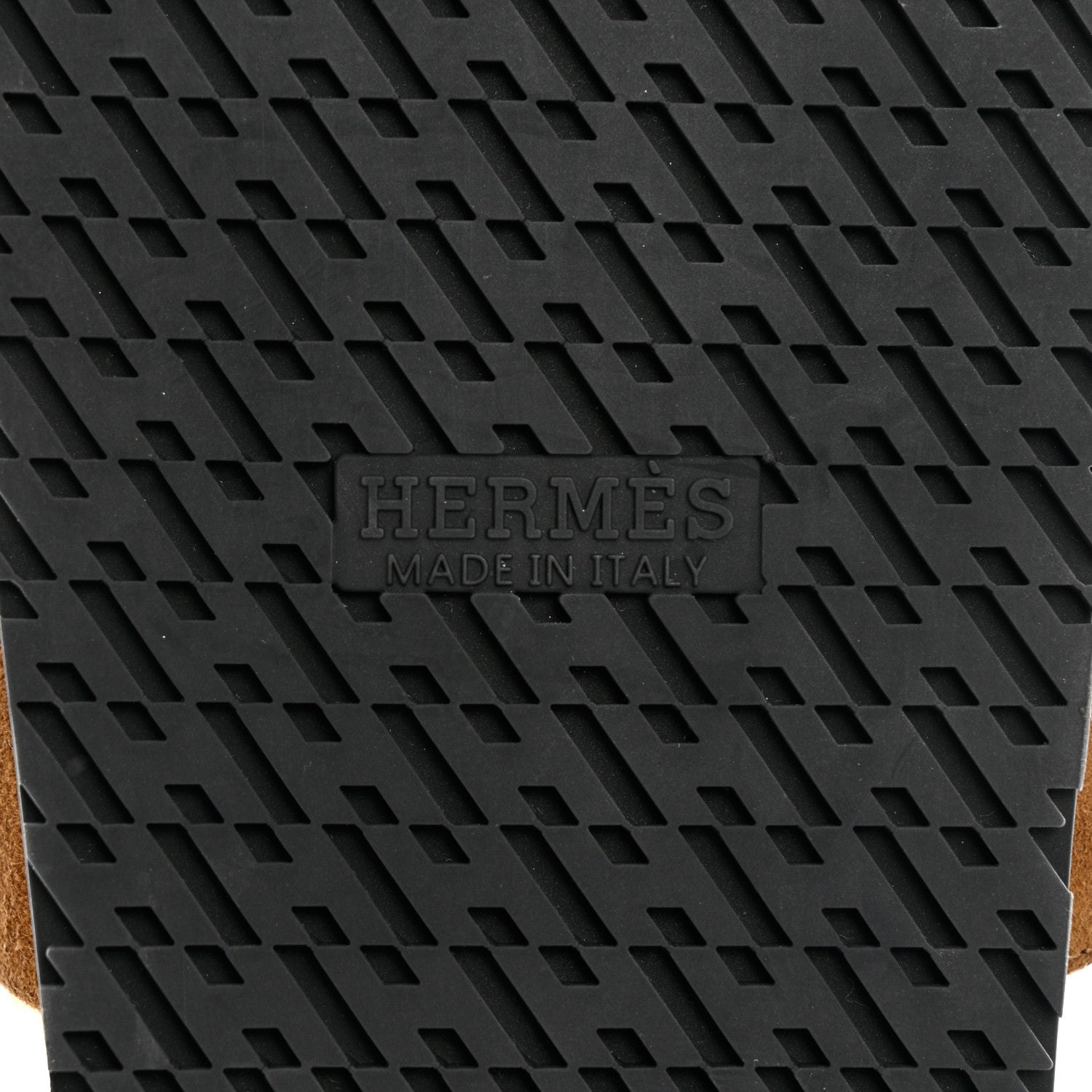 Hermes Suede Goatskin Woolskin Mens Chypre Sandals 41 Brun Fume Ecru 7 of 8