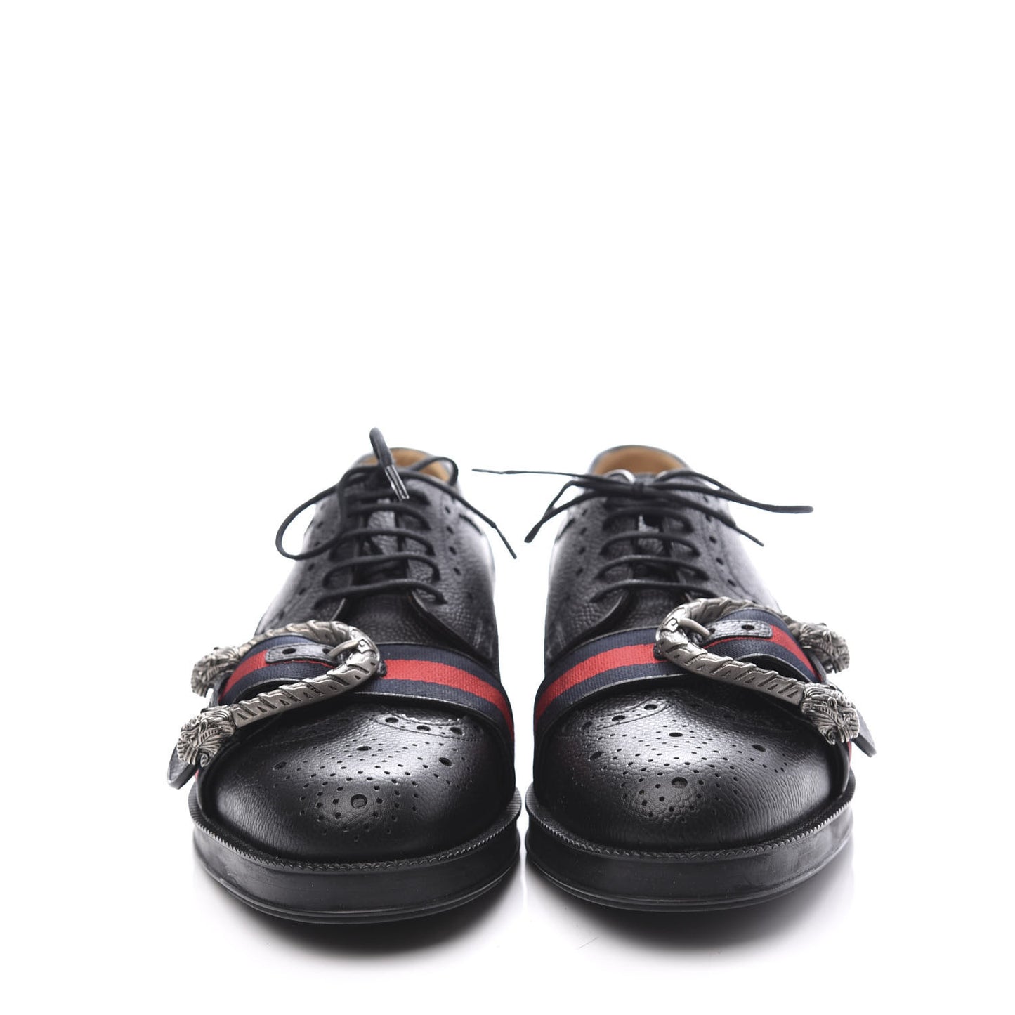 Pebbled Calfskin Dionysus Web Mens Martins Shoes 7 Black