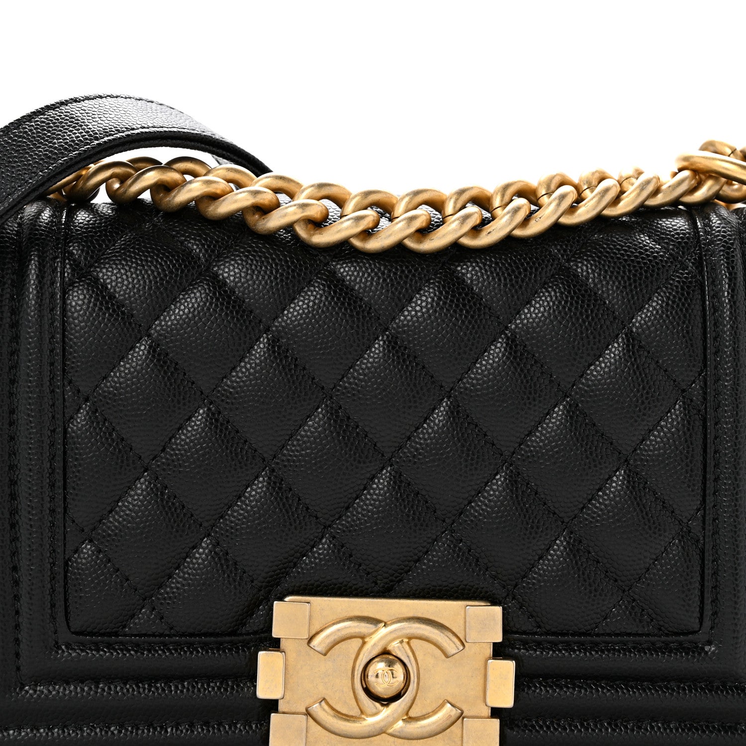 Chanel Caviar Quilted Small Boy Flap Black 8 of 14