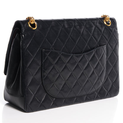 Chanel Lambskin Medium Mademoiselle Chain Double Flap Black 2 of 8