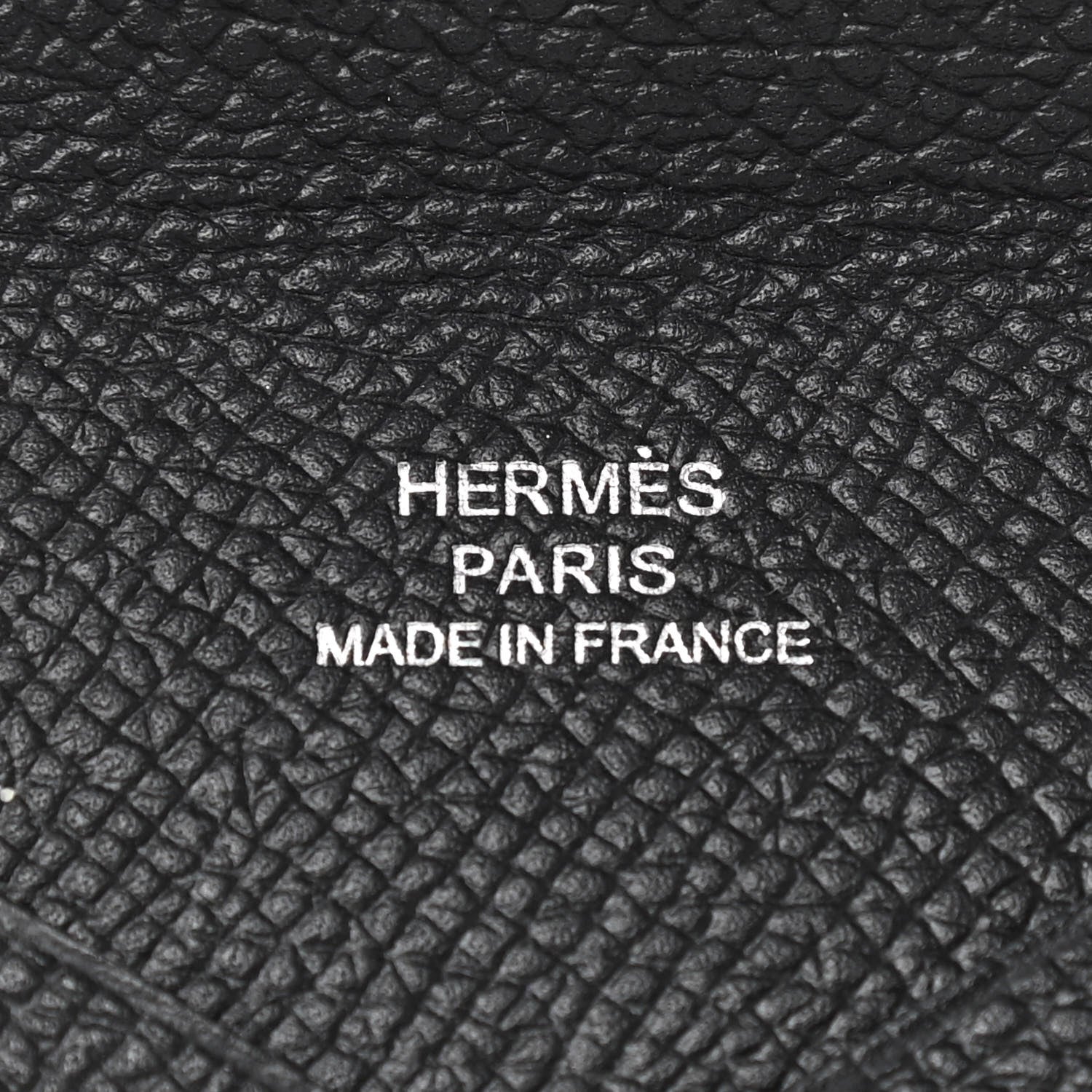 Hermes Epsom Calvi Card Case Black 6 of 8