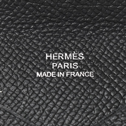 Hermes Epsom Calvi Card Case Black 6 of 8