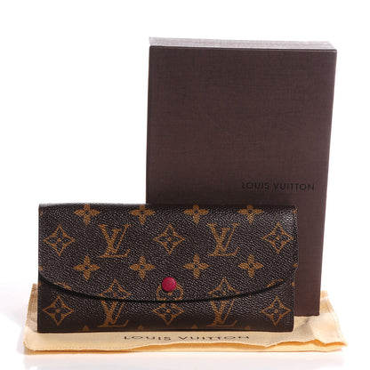 Louis Vuitton Monogram Emilie Wallet Fuchsia 5 of 8