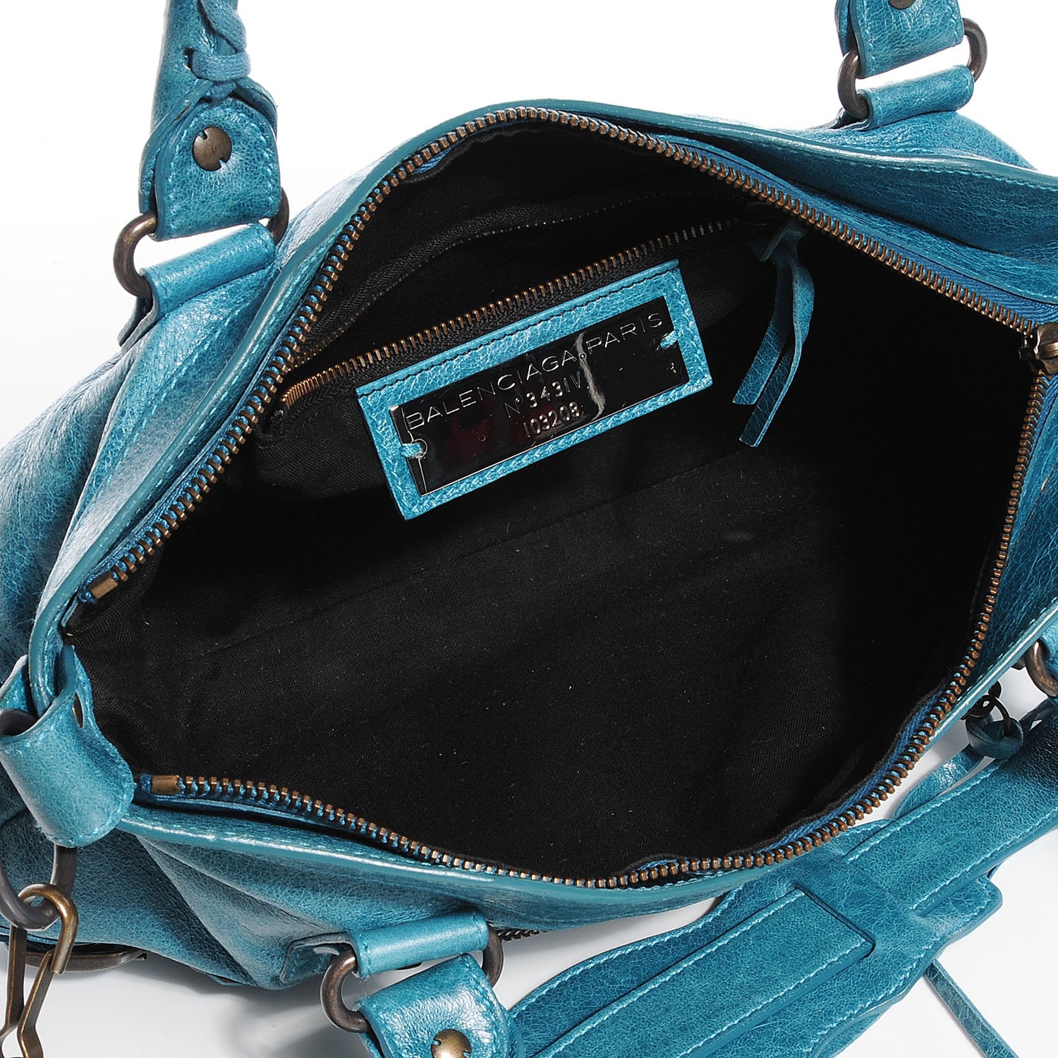 Balenciaga Chevre Classic Hardware First Aquamarine 5 of 13