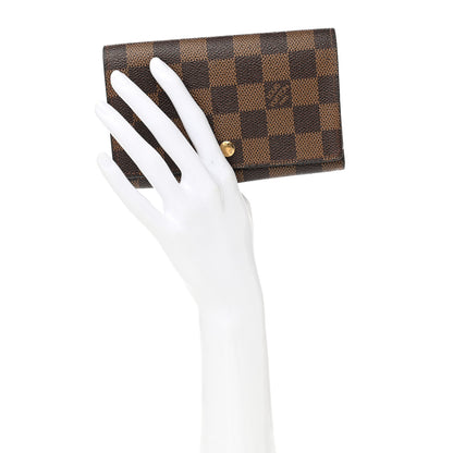 Louis Vuitton Damier Ebene Porte-Monnaie Tresor Wallet 2 of 8