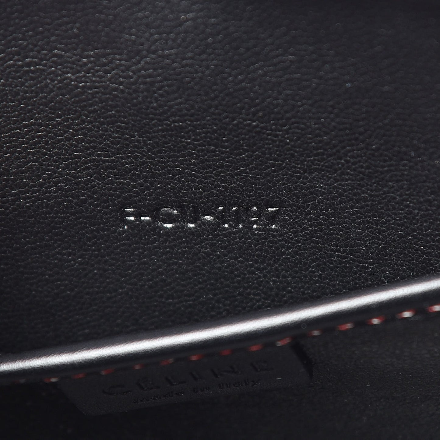 Smooth Calfskin Multicolor Stitch Nano Luggage Black