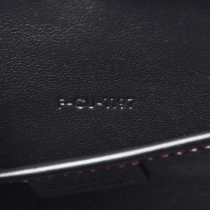 Celine Smooth Calfskin Multicolor Stitch Nano Luggage Black 7 of 13