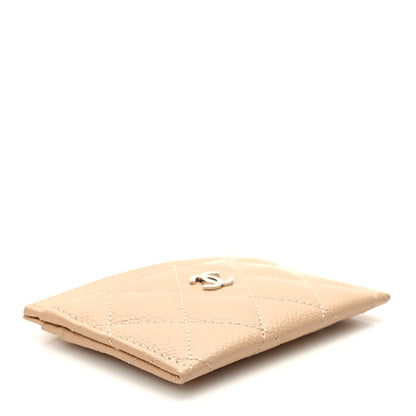 Chanel Caviar Quilted Card Holder Beige 4 of 8