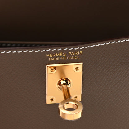 Hermes Epsom Mini Kelly Sellier 20 Etoupe 6 of 11