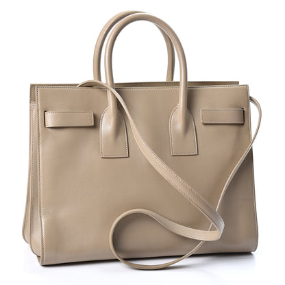 Saint Laurent Calfskin Small Sac De Jour Beige 2 of 9