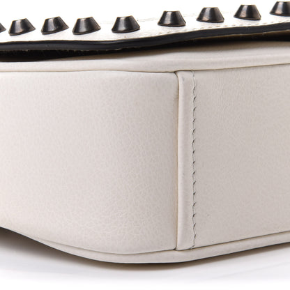 Prada Glace Calfskin Studded Crossbody White 9 of 10