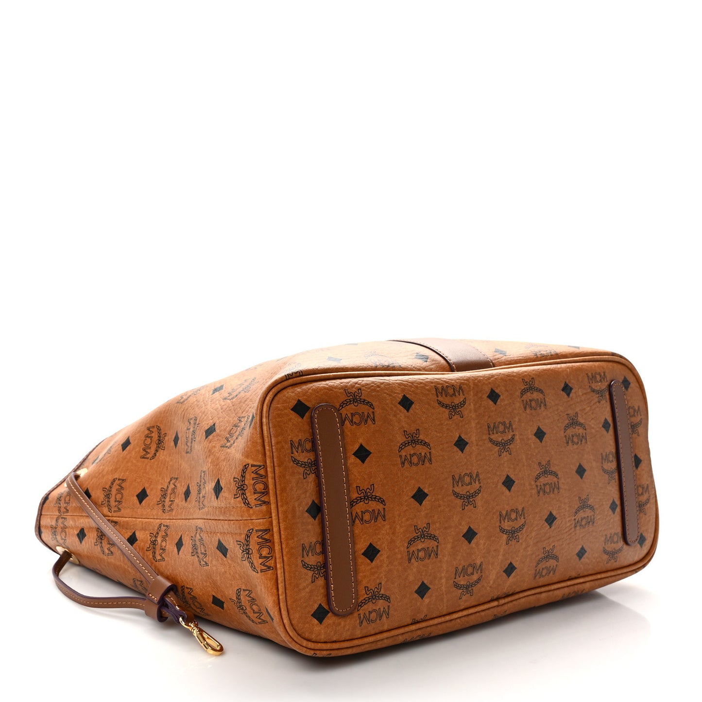 Visetos Medium Liz Reversible Shopper Tote Cognac