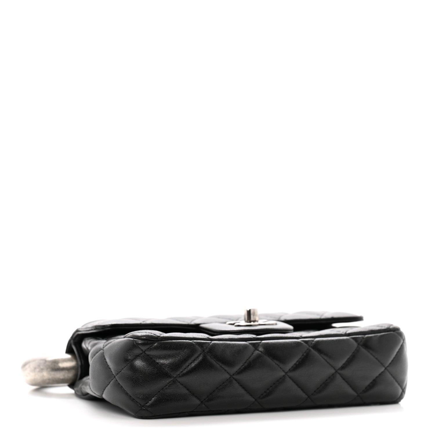 Chanel Lambskin Quilted Mini Around the World Flap Black 4 of 11