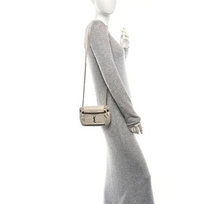 Saint Laurent Lambskin Quilted Monogram Mini Nolita Crema Soft 2 of 10