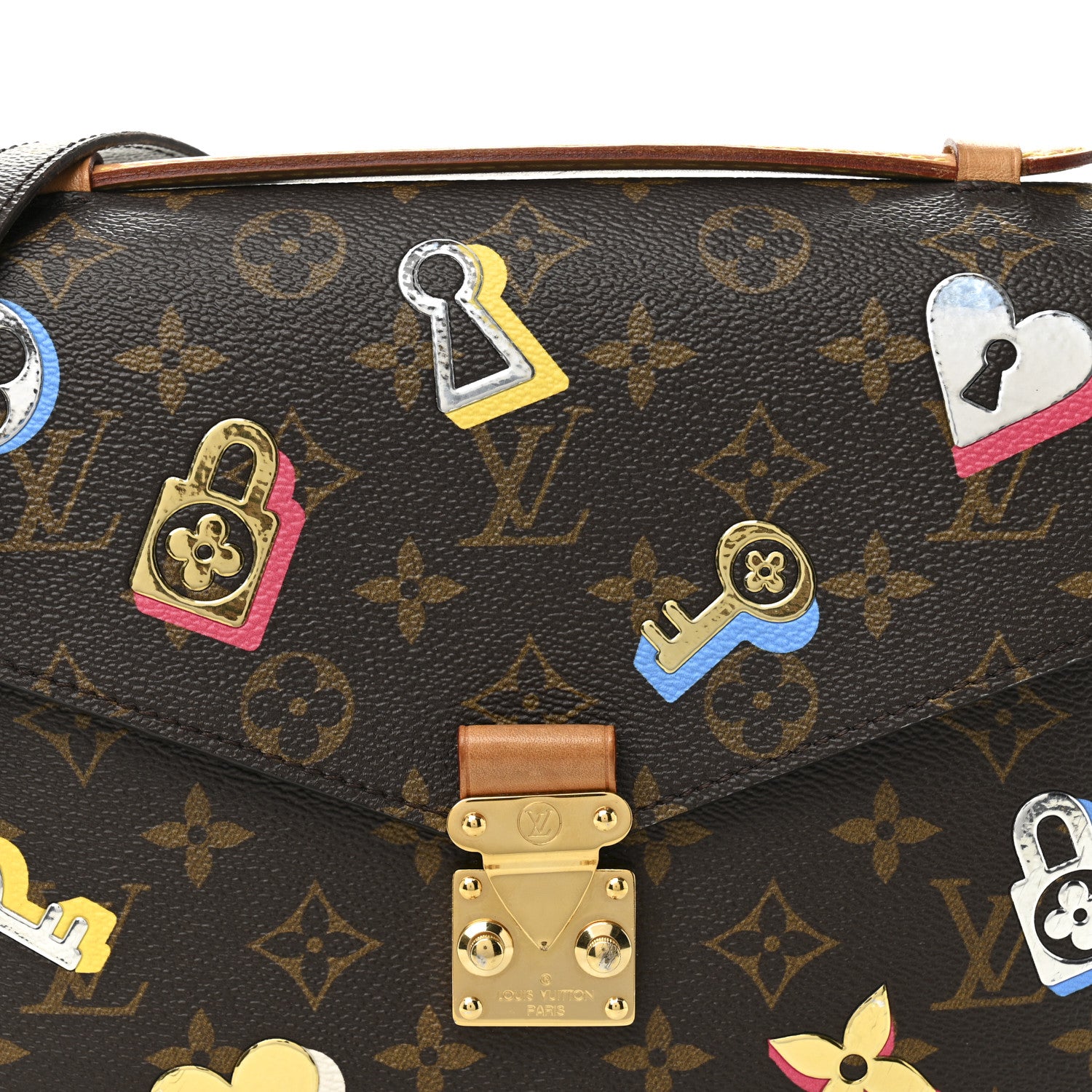 Louis Vuitton Monogram Love Lock Pochette Metis 8 of 14