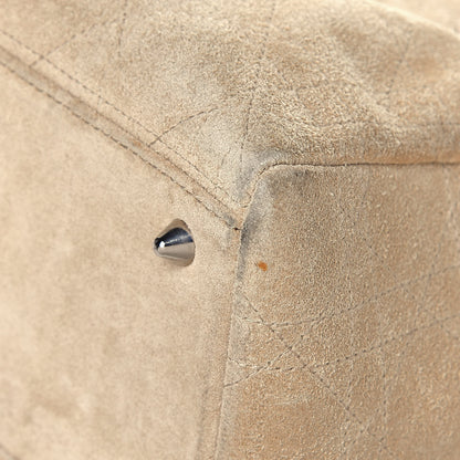 Christian Dior Suede Cannage Medium Lady Dior Beige 10 of 17