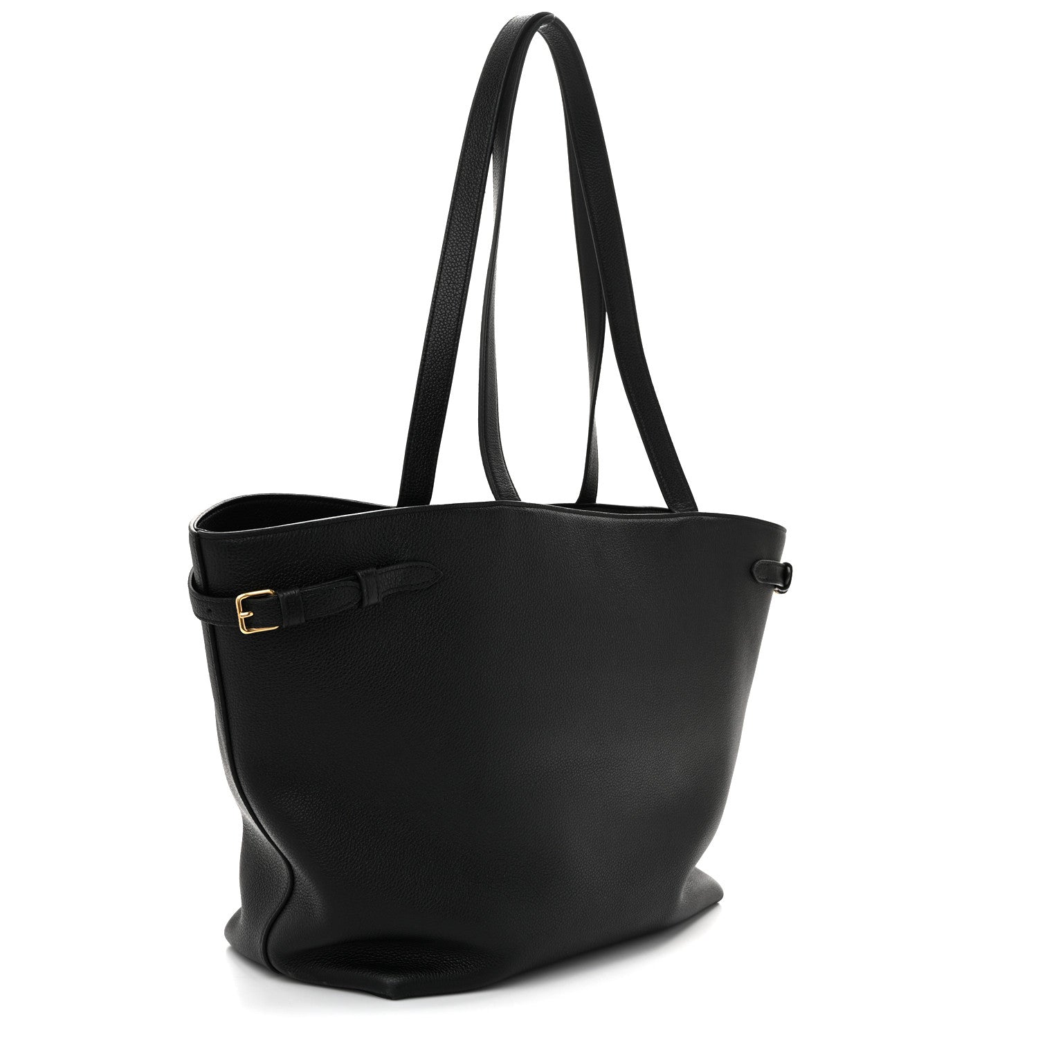 Celine Grained Calfskin Triomphe Medium Cabas Anais Black 3 of 15