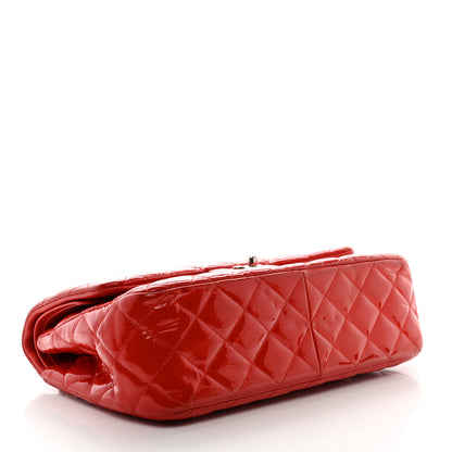 Chanel Patent Quilted Jumbo Double Flap Red 4 of 15