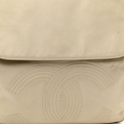 Chanel Lambskin CC Flap Backpack White 10 of 19