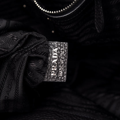 Prada Vitello Daino Tote Black 7 of 12