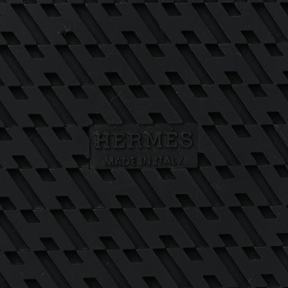 Hermes Calfskin Womens Chypre Sandals 35.5 Black 6 of 9