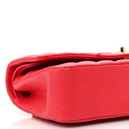 Chanel Caviar Quilted Medium Double Flap Red 9 of 12
