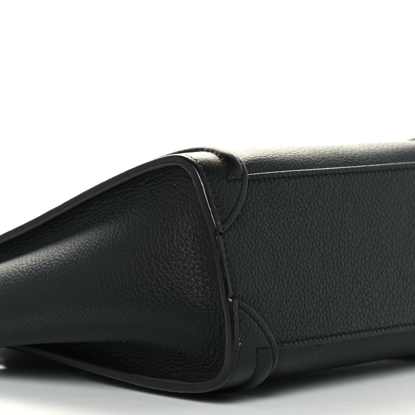 Drummed Calfskin Nano Luggage Black