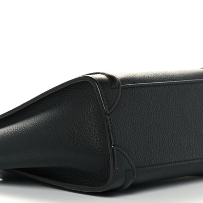 Celine Drummed Calfskin Nano Luggage Black 9 of 16