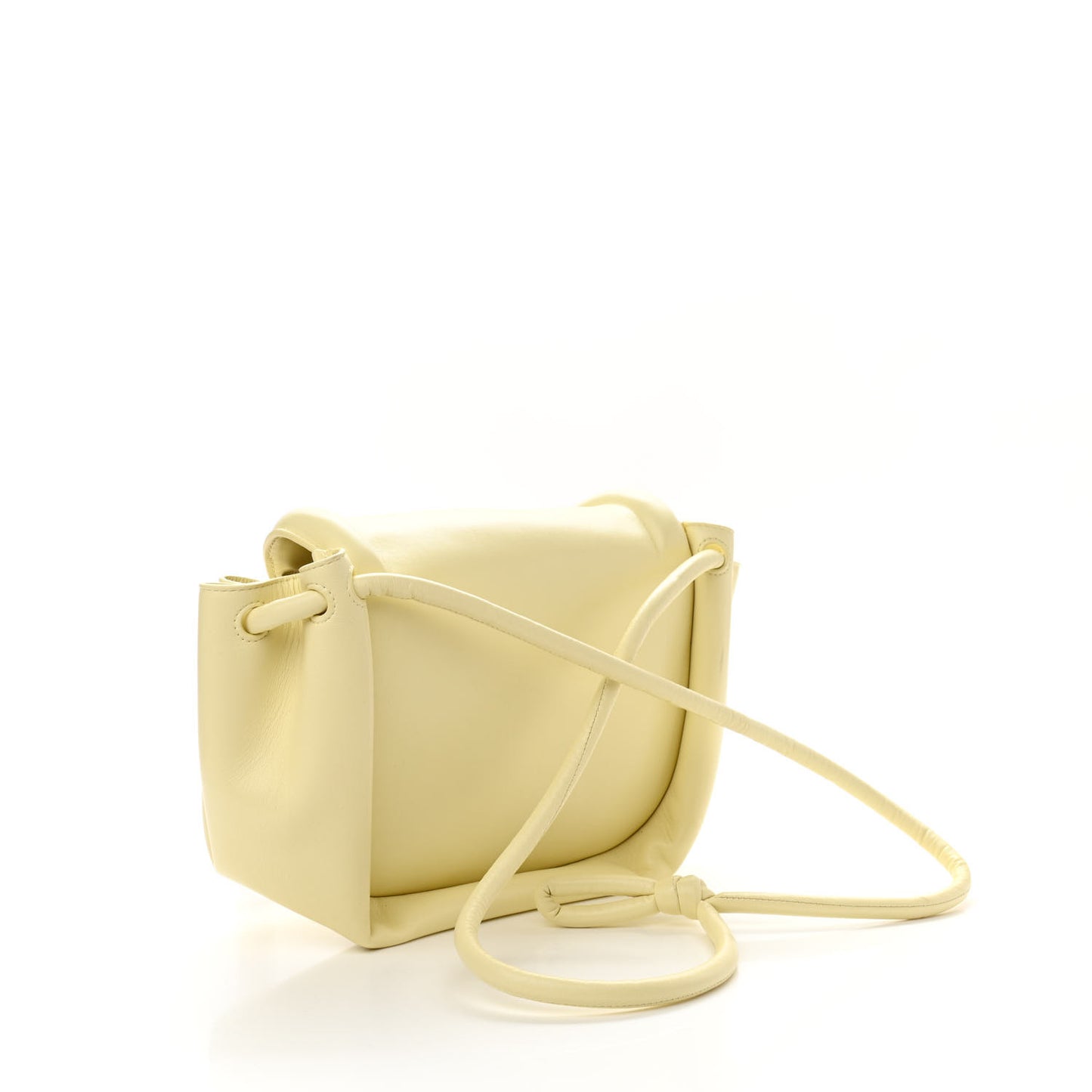 Lambskin Small Beak Triangle Flap Shoulder Bag Ice Cream