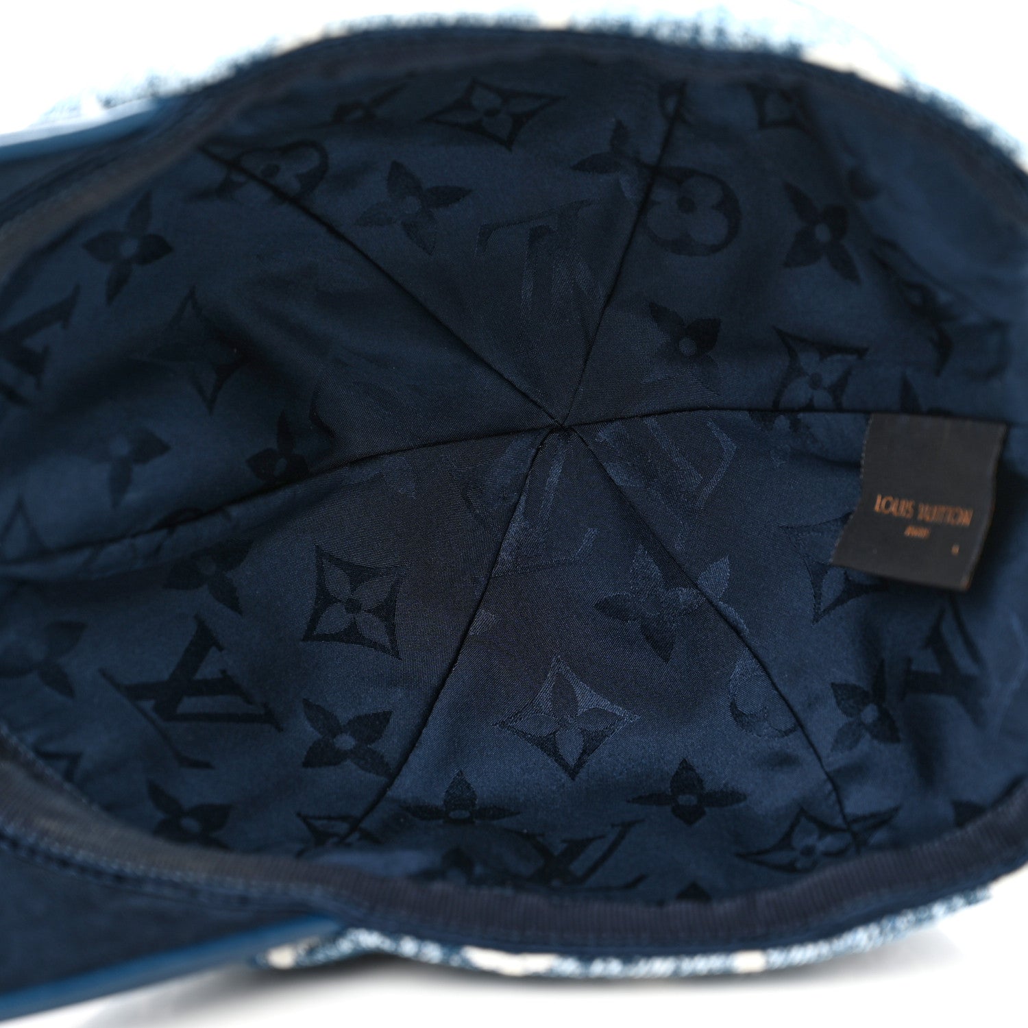 Louis Vuitton Monogram Jacquard Cap L Blue 7 of 9