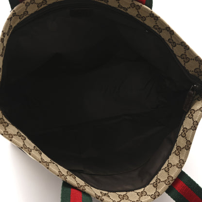 Gucci Monogram Web Large Diaper Tote Brown 6 of 11