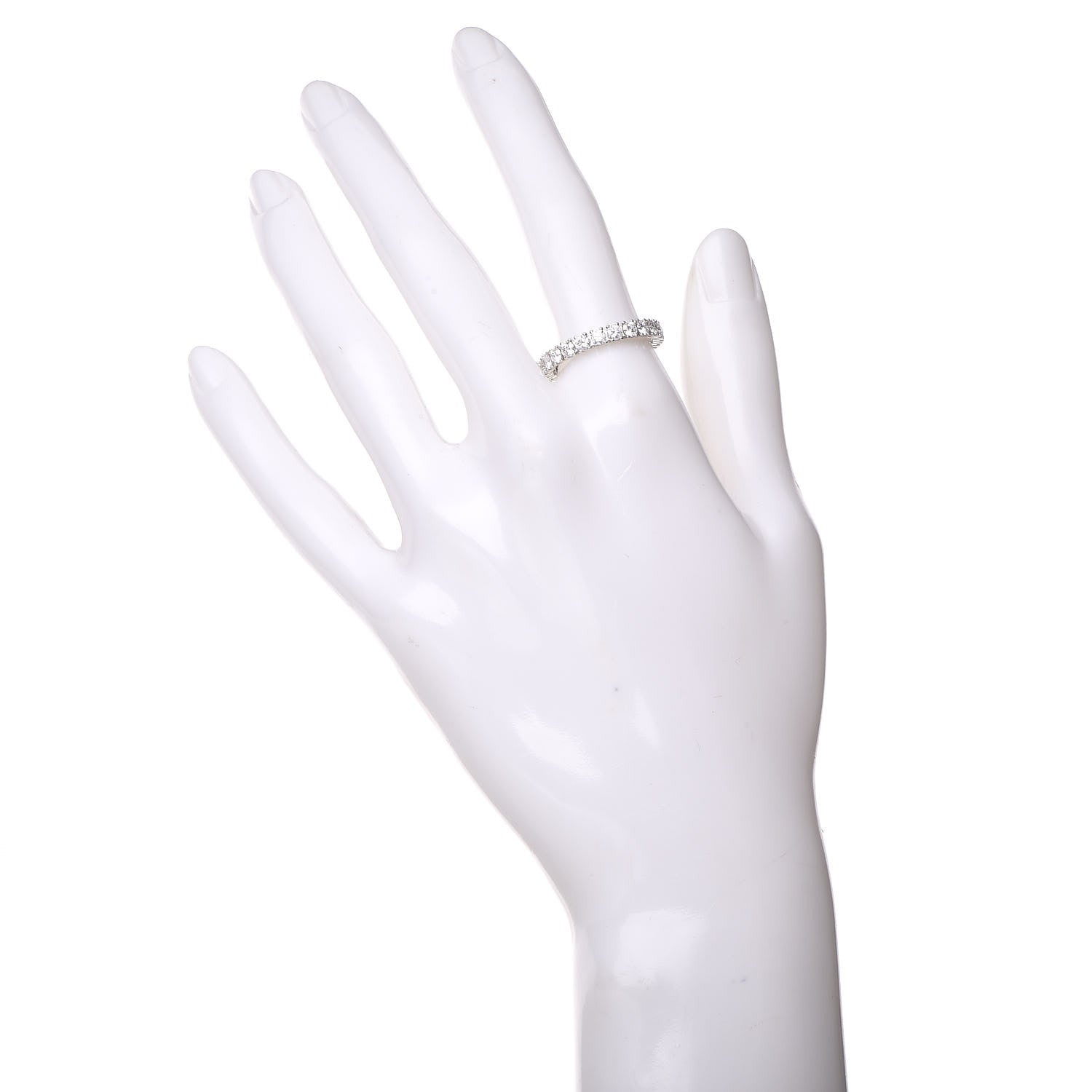 Cartier Platinum Diamond 1.58ct Eternity Ring 56 7.25 2 of 9