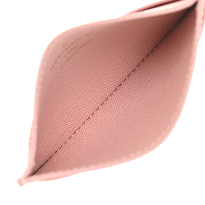 Louis Vuitton Damier Azur Daily Card Holder Rose Ballerine 5 of 9