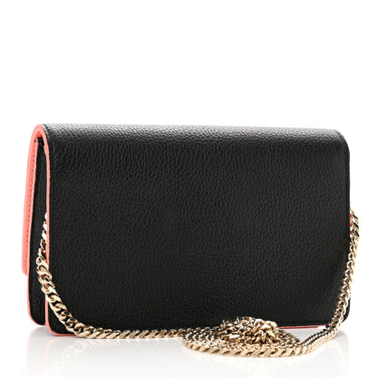 Versace Grained Calfskin Palazzo Chain Evening Bag Black Flamingo 3 of 11