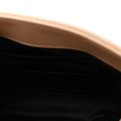 Saint Laurent Calfskin Y Quilted Monogram Toy Loulou Crossbody Bag Dark Beige 5 of 10