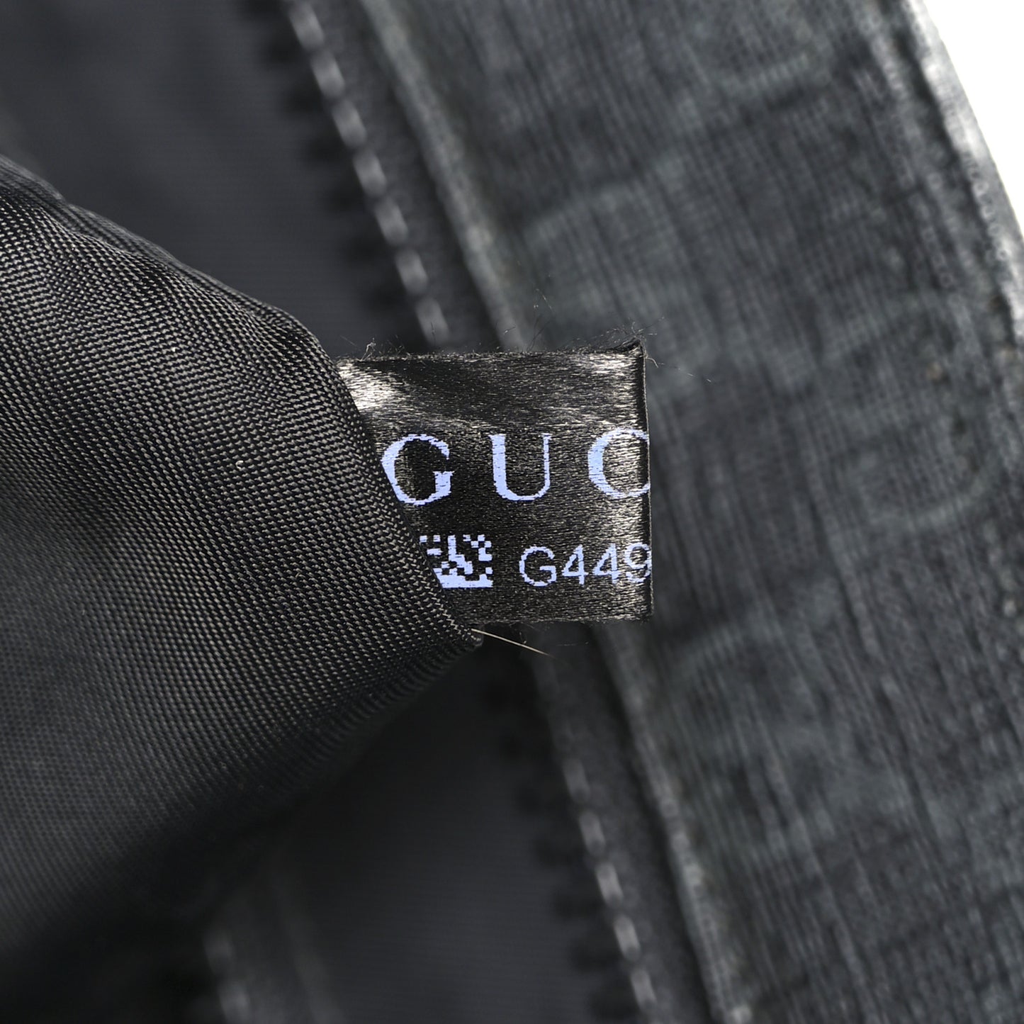GG Plus Monogram Medium Flat Messenger Bag Black