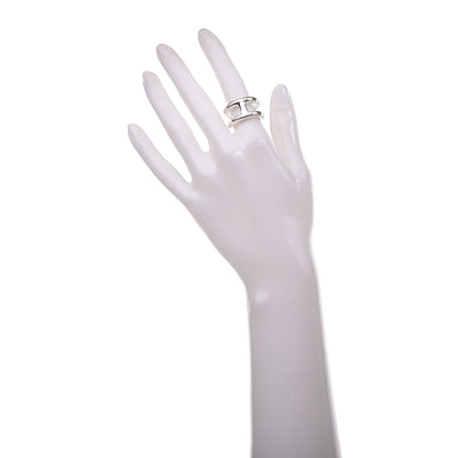 Hermes Sterling Silver Small Osmose Ring 52 6 2 of 4