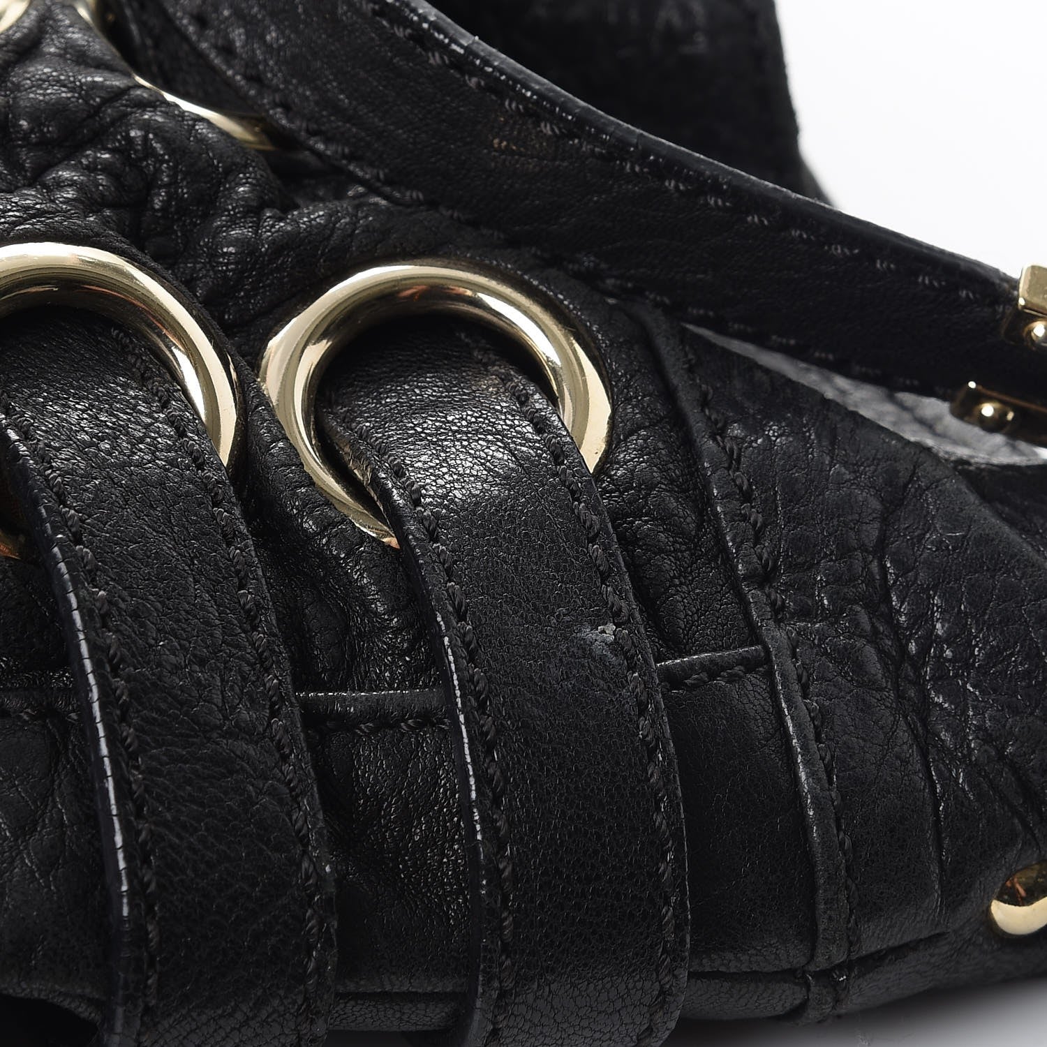Jimmy Choo Grainy Calfskin Rio Oversized Clutch Bag Black 13 of 14