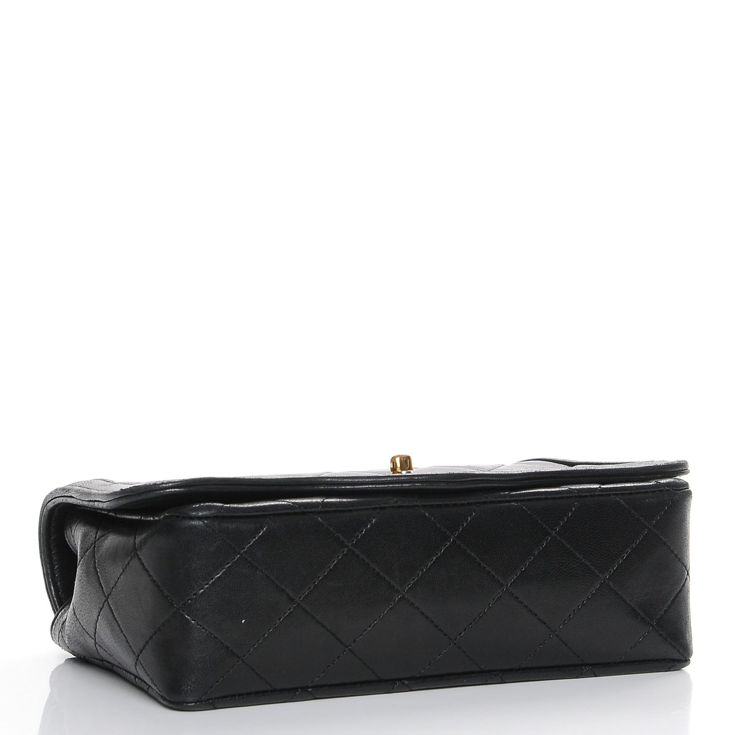 CHANELLambskinQuiltedSmallSingleFlapBlack