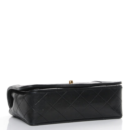 FASHIONPHILE CHANELLambskinQuiltedSmallSingleFlapBlack 4 of 9
