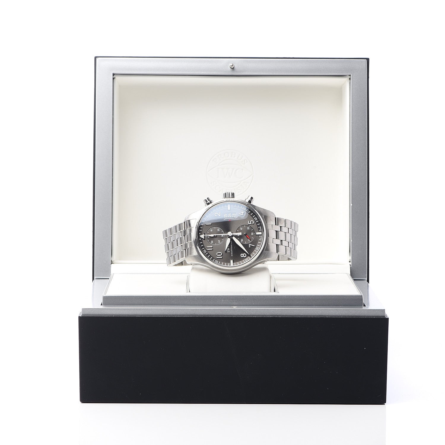 IWC Stainless Steel 43mm Spitfire Chronograph Automatic Watch Slate IWC387804 7 of 7