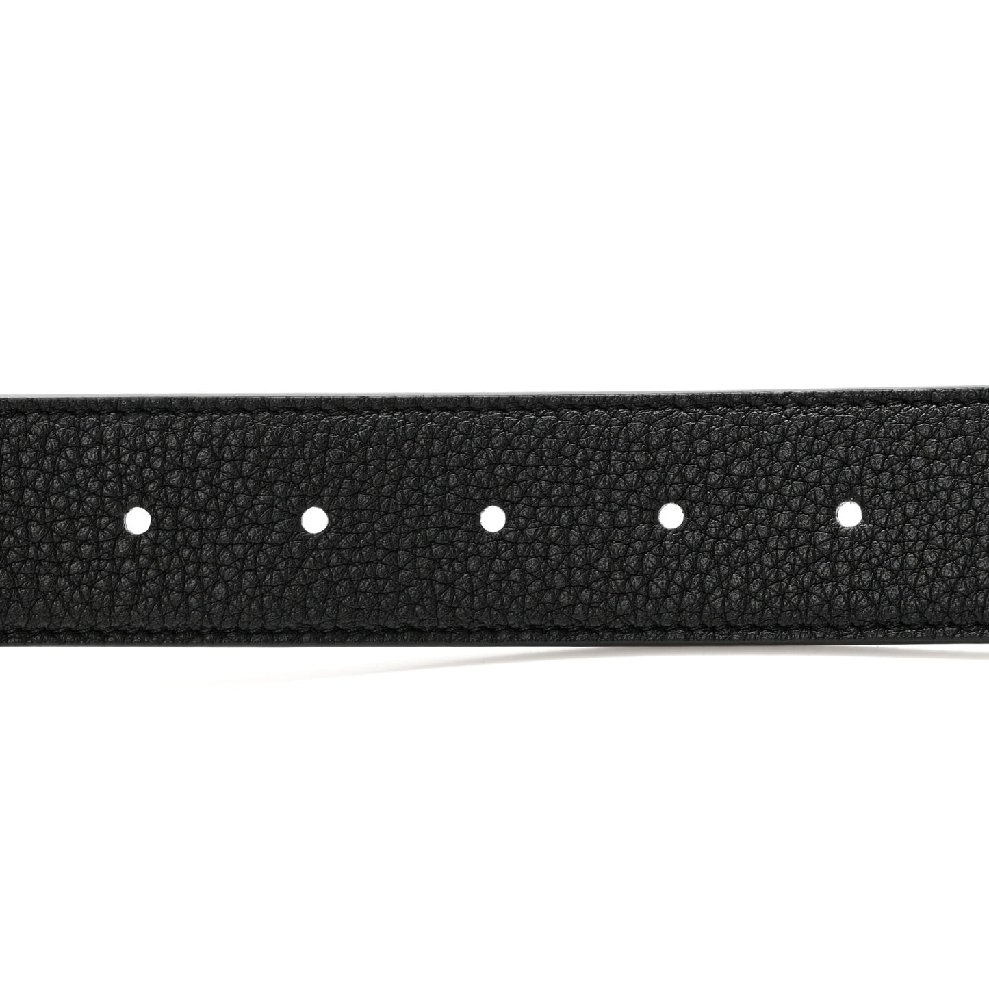 Cuoio Romano Glazed Fabric Enamel FF 1974 Reversible Belt 85 34 Black Tobacco