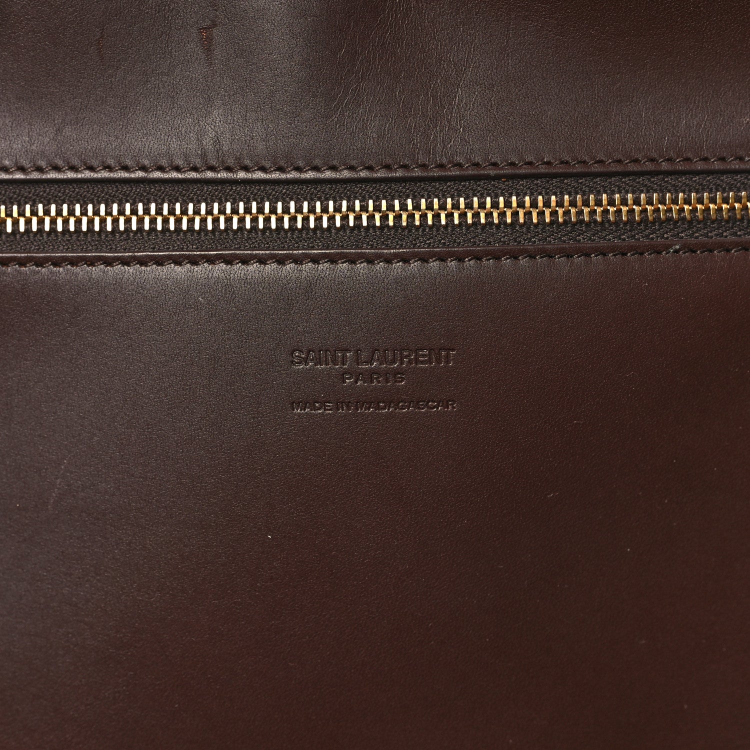 Saint Laurent Raffia Calfskin Medium Panier Tote 6 of 9