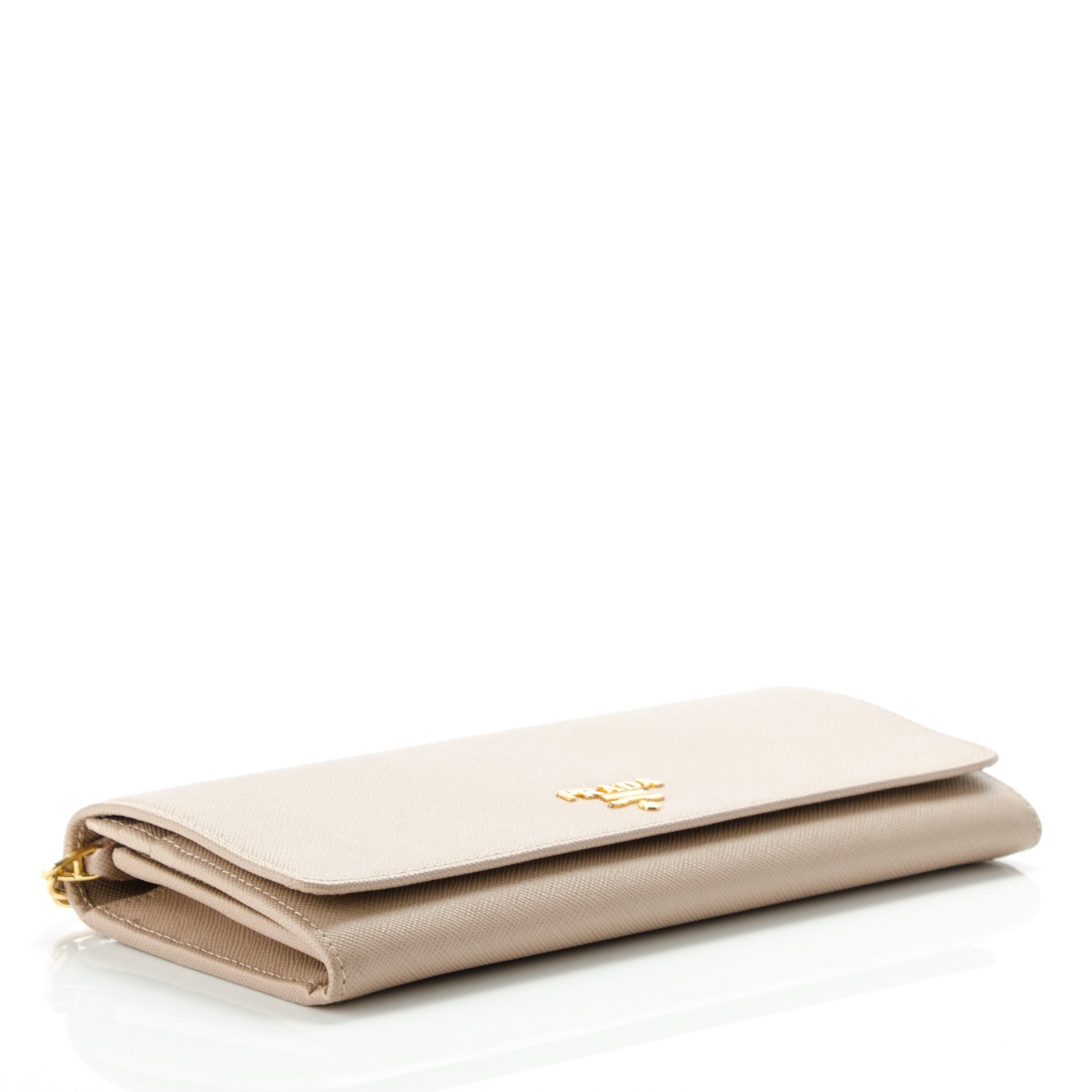 Prada Saffiano Metal Oro Chain Wallet Cammeo 4 of 8
