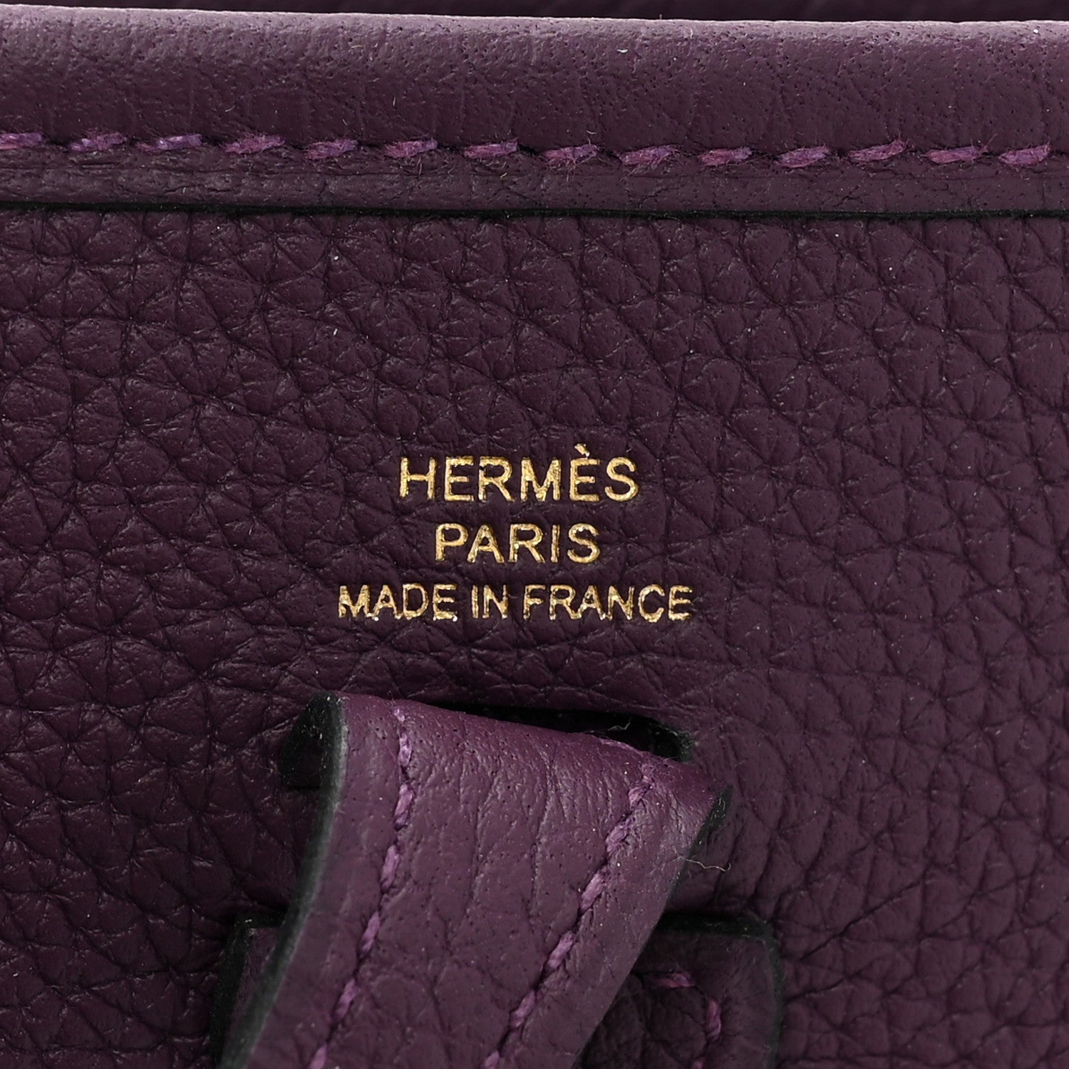 Hermes Taurillon Clemence Amazone Evelyne TPM Cassis Rouge Grenat 6 of 9