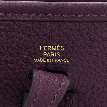 Hermes Taurillon Clemence Amazone Evelyne TPM Cassis Rouge Grenat 6 of 9