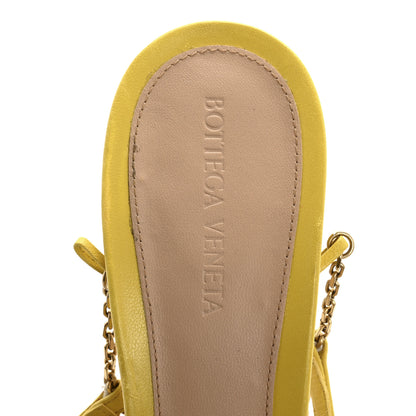 Bottega Veneta Lambskin Stretch Chain Strap 90mm Sandals 41 Buttercup 7 of 8